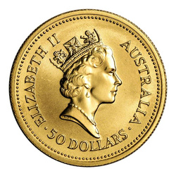 Perth Mint: Ausztrál aranyrög 1/2 uncia arany 1990