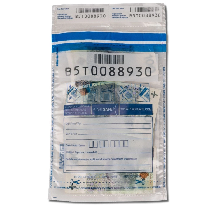 Plic de securitate bancar B5 180x260 mm 10 buc.