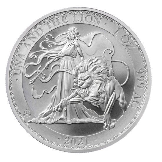 Una et Lion 1 oz d'argent 2021