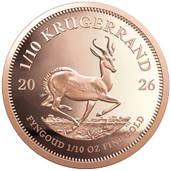 Arany érme Krugerrand 1/10 uncia Arany 2026 Proof