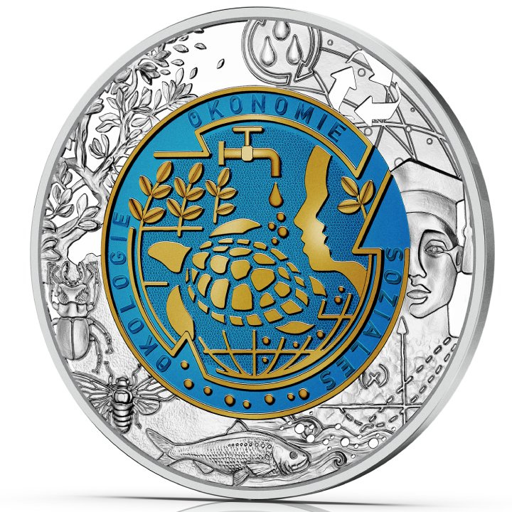 Niobium Series: Global Heating colored 25 Euro Silver 2023
