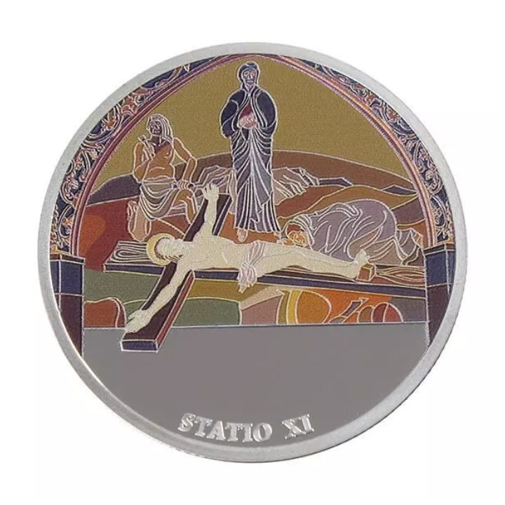Via Dolorosa - 14 Coloured Coin Set 1 oz Silber 2016 Prooflike