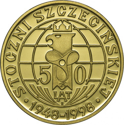 50th Anniversary of the Szczecin Shipyard 1 oz Gold 1998