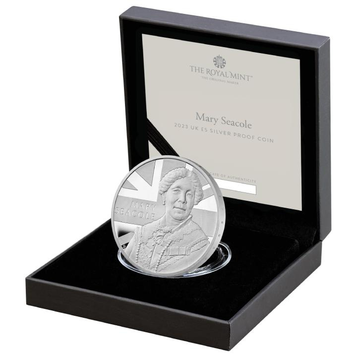 Mary Seacole 5 lire sterline argint 2023 Proof