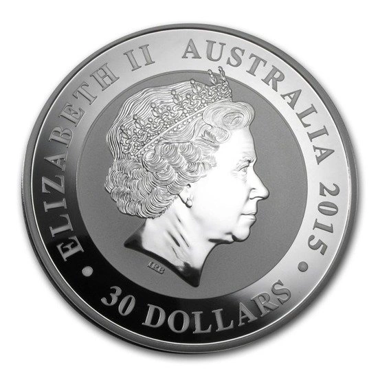 Kookaburra 1000 gramm ezüst 2015