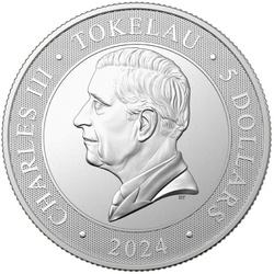 Tokelau : Paysages sauvages - Crocodile 1 once d'argent 2024