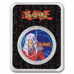 Niue: Yu-Gi-Oh! Maximillion Pegasus színes - 25. évforduló 1 uncia ezüst 2022 Slab