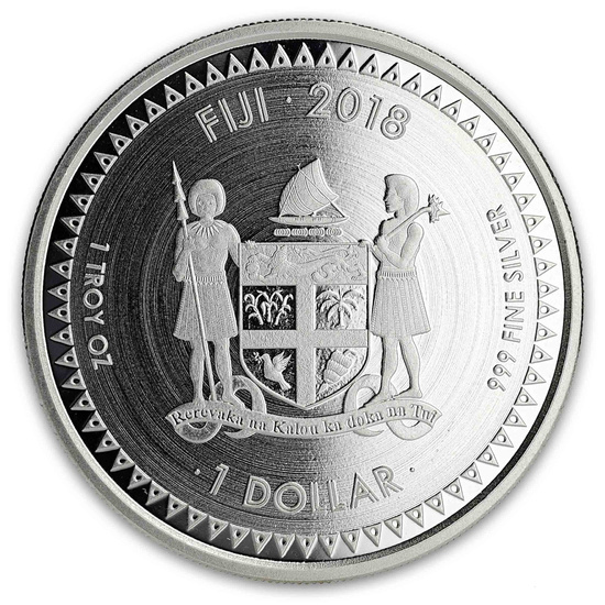 Fiji: Pacific Dollar 1 oz Silver 2018
