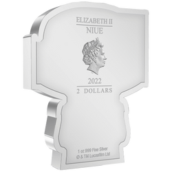 Niue: Star Wars – Boba Fett Chibi Coin, Colorized, 1 oz Silver, 2022, Proof