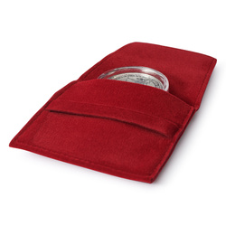 Leuchtturm - Custodia per 1 moneta (rossa)
