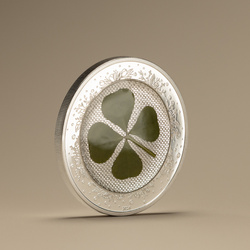 Palaos: Tréboles de Cuatro Hojas - Onza de Suerte coloreada 1 oz Plata 2024 Proof
