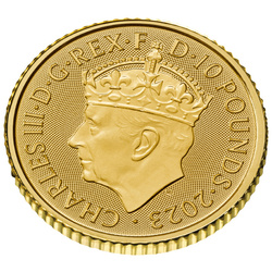 La Coronación de Su Majestad el Rey Carlos III 1/10 oz Oro 2023