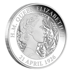 The 95th Birthday of Her Majesty the Queen 1 oz Silber 2021 Proof 