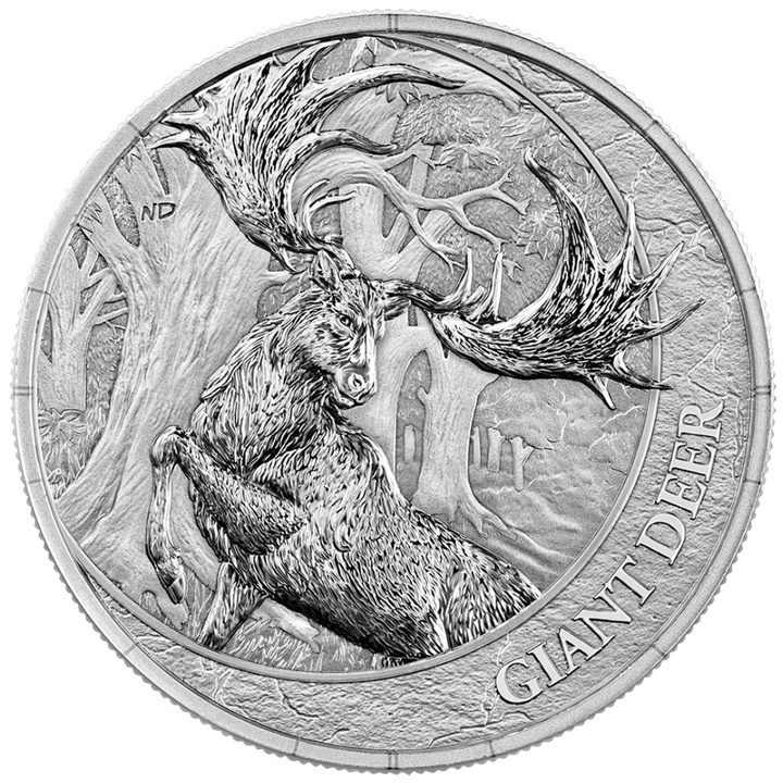 Silver Coin Germania Mint: Megafauna - Giant Deer 1 oz Silver 2026