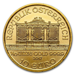 Wiedeński Filharmonik 1/10 uncji Złota 2017