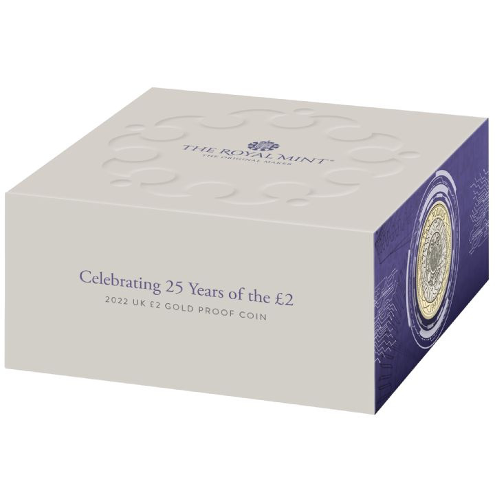 25. évforduló £2 arany 2022 Proof