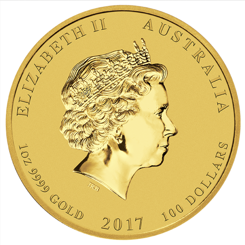 Lunar II: Jahr des Hahn 1 oz Gold 2017