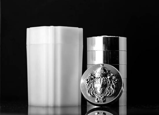 Scottsdale Mint Lion Stacker 5 once d'argento Round