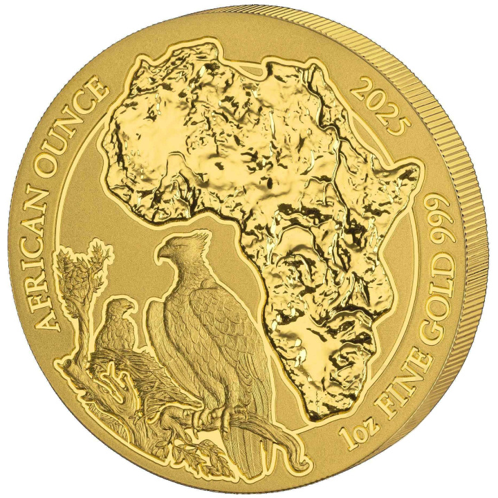 Rwanda : African Ounce - Martial Eagle 1 once d'or 2025