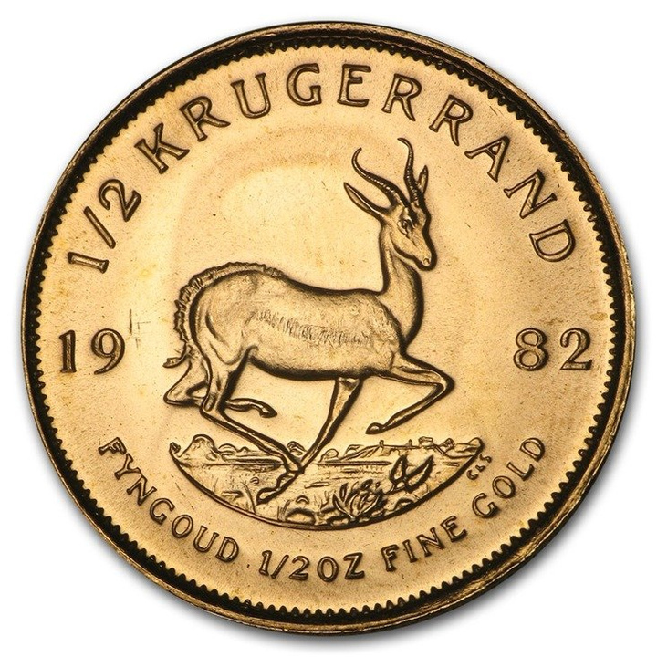 Krugerrand 1/2 oz Gold 1982