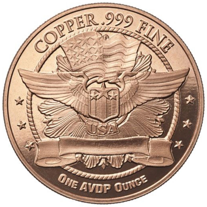 Morgan Dollar 1 Onza Cobre