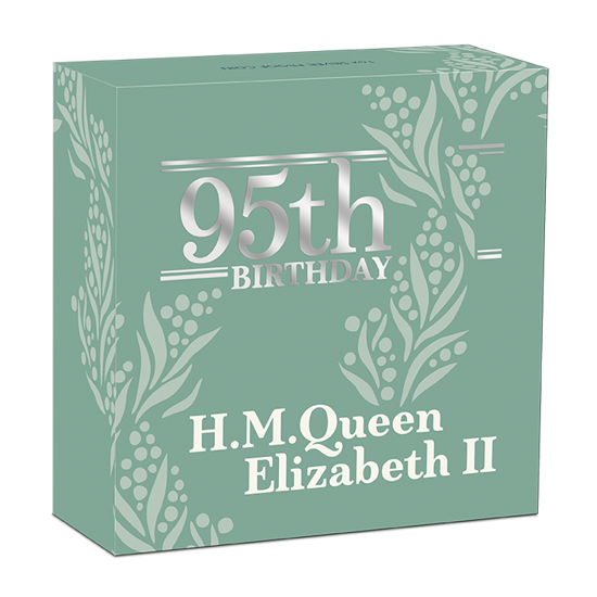 The 95th Birthday of Her Majesty the Queen 1 oz Silber 2021 Proof