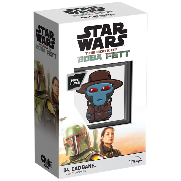 Niue: Star Wars – Cad Bane Chibi Coin, kolorovaná, 1 unce stříbra, 2022, Proof