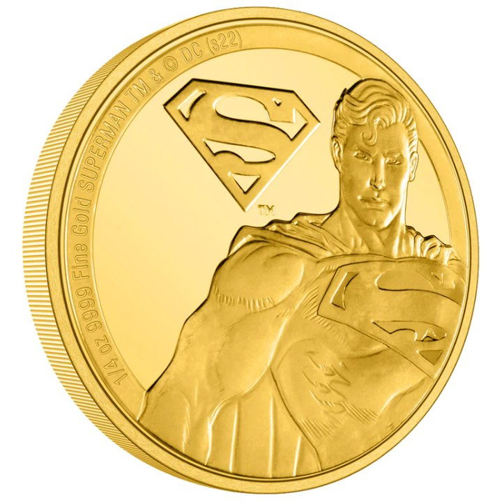 Niue: DC Comics - Superman 1/4 oz Oro 2022 Proof