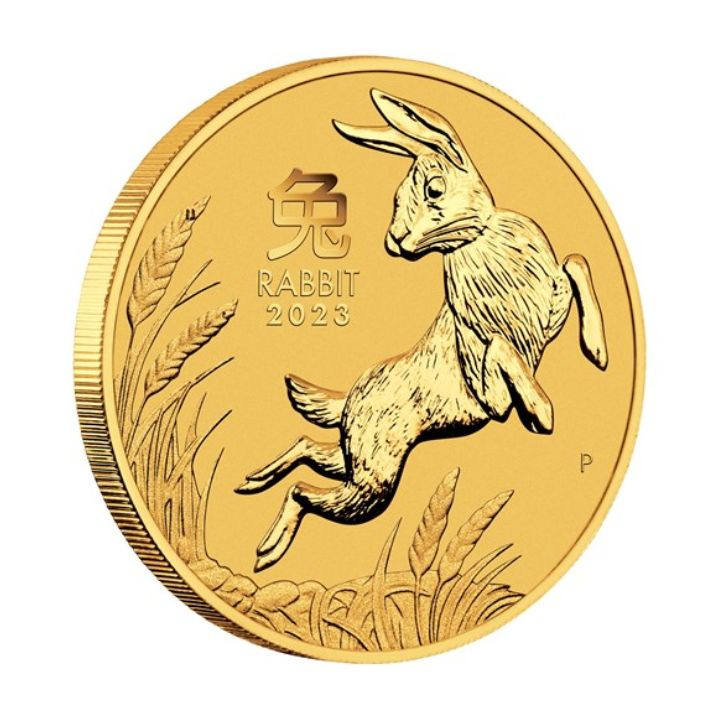 Perth Mint: Lunar III - Anno del Coniglio 10 once d'oro 2023