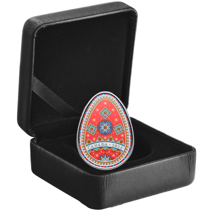 Canadá: Huevo de Pascua $20 Plata coloreada 2025 Proof