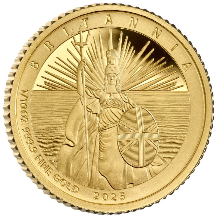 Zestaw 6 monet Premium Britannia Złoto 2025 Proof