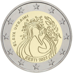 Estonia Glory to Ukraine 2 euro 2022