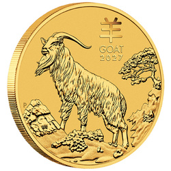Australian Lunar III Jahr der Ziege 1/2 oz Gold 2027
