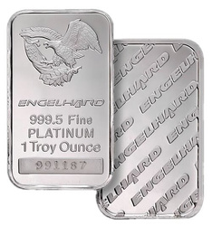 1 oz Platinum Bar Engelhard 