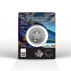 Canadian Maple Leaf 1 oz Silver 2027 Privy Mark Clover