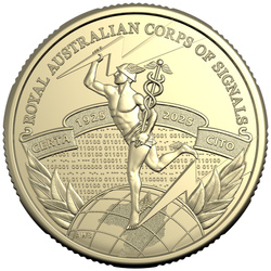 Centenarul Royal Australian Corps of Signals 1 dolar bronz aluminiu 2025
