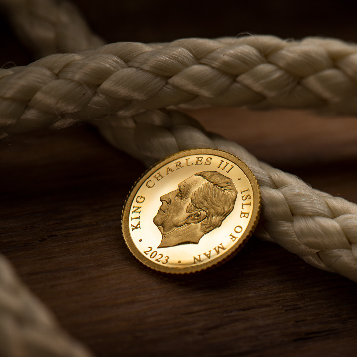 Isola di Man: 1-64 Noble 0,5 grammi d'oro 2023 Proof