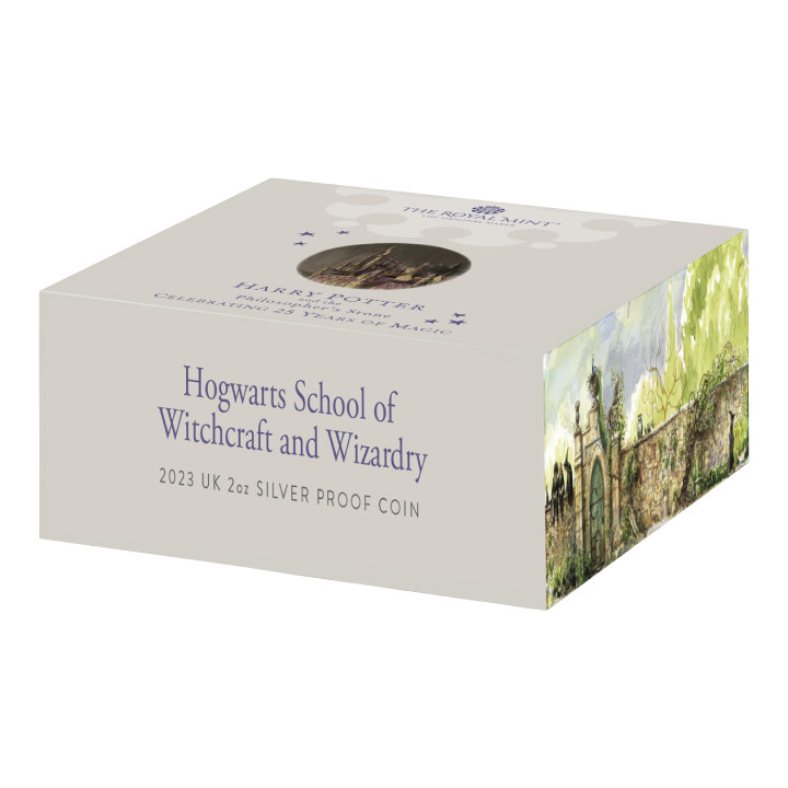 Harry Potter: Colegio Hogwarts de Magia y Hechicería 2 oz Plata 2023 Proof