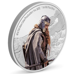 Niue: The Lord of the Rings - Gimli coloured 1 oz Silver 2022 Proof