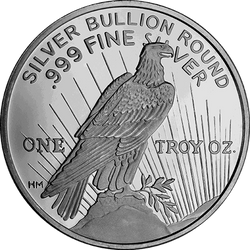 Peace Dollar 1 oz Silver Round