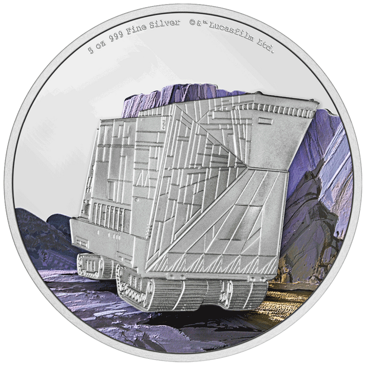 Niue: Star Wars - Sandcrawler színes 5 uncia ezüst 2022 Proof