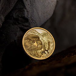 Mongolia: Halcón Mongol 1/10 oz Oro 2023 Prueba Ultra Alto Relieve