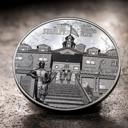 Îles Cook : Most Haunted Places - The Stanley 2 onces d'argent 2023 Black Proof Ultra High Relief