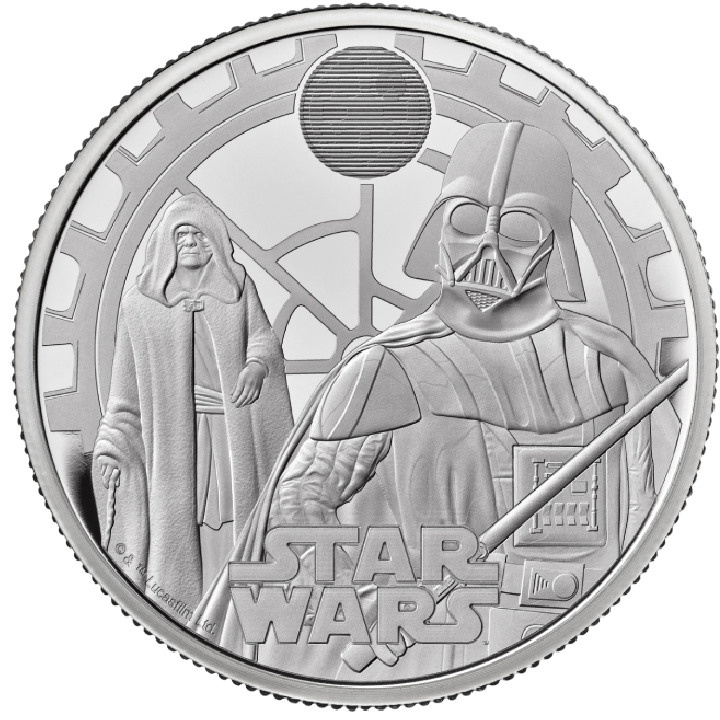 Star Wars: Darth Vader & Emperor Palpatine 2 uncje Srebra 2023 Proof