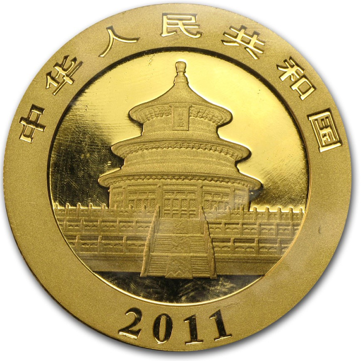 Panda chino 1 oz Oro 2011