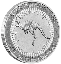 Canguro Australiano 1 Onza Platino 2020 PAQUETE DE 10 PAQUETES