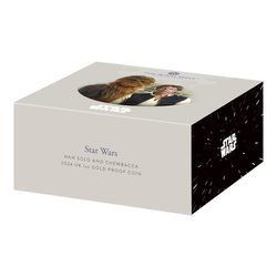 Star Wars: Han Solo and Chewbacca 1 uncja Złota 2023 Proof