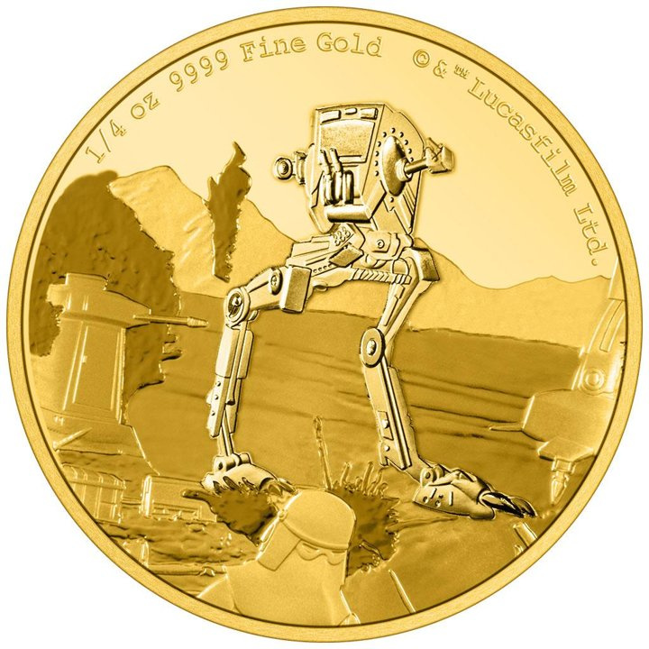 Niue : Star Wars - AT-ST Walker 1/4 once d'or 2022 Proof