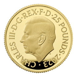 Mythes et légendes : Le roi Arthur 1/4 once d'or 2023 Proof