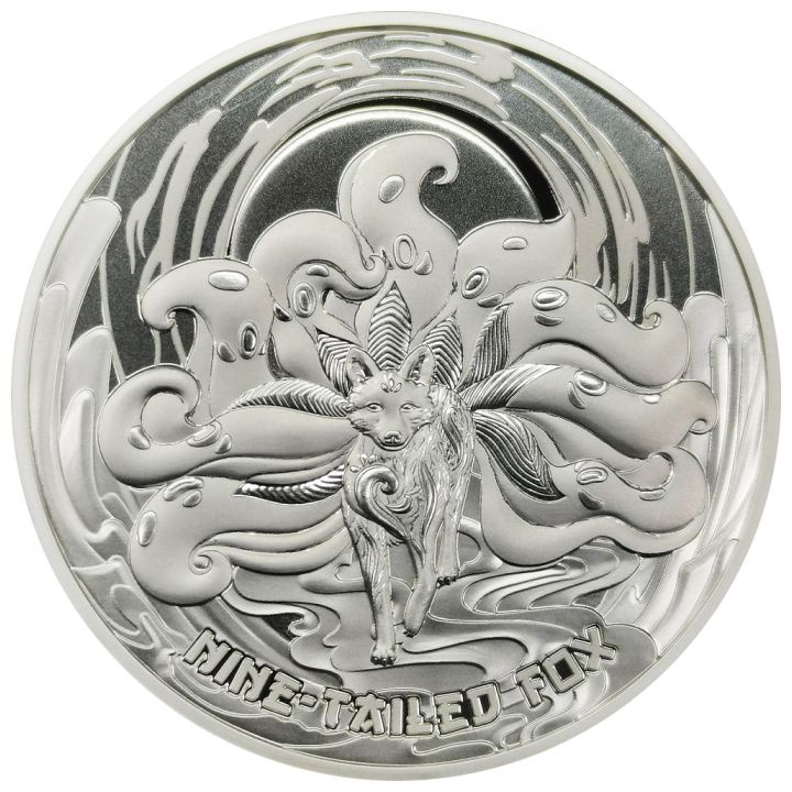 Samoa: Asian Mythical Creatures - Nine Tailed Fox 1 oz Silber 2023 Prooflike